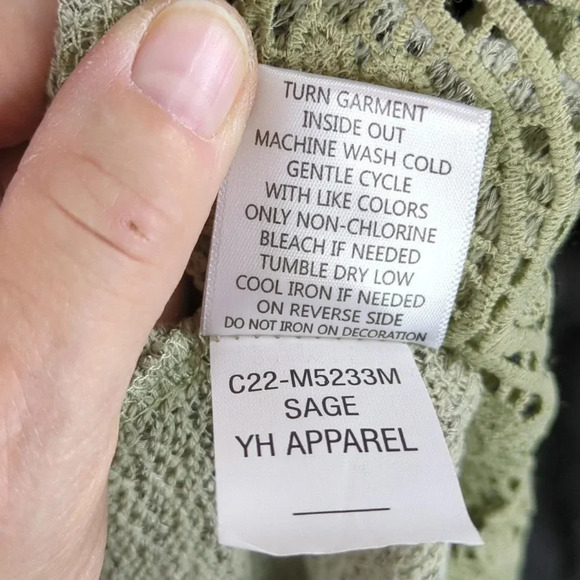 One World XL Open Cascade Front Vest Color Sage - Picture 9 of 9